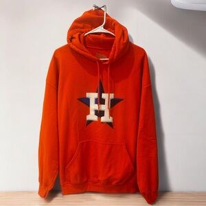 Men’s Stitches Houston Astros Orange Hoodie XL